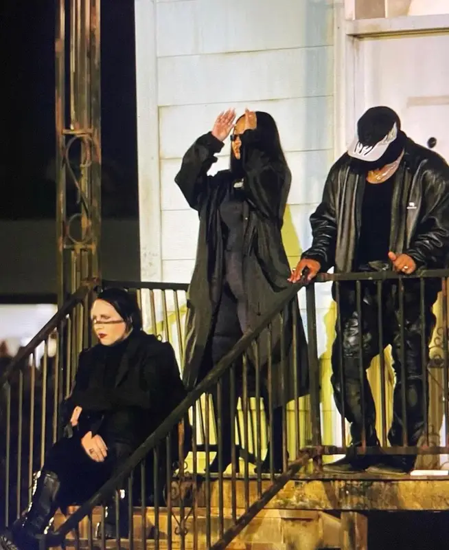 Kanye West outfit in Balenciaga and Legendary 6, 2021