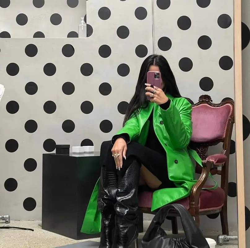 Dua Lipa outfit in Bottega Veneta and Jimmy Choo, 2021