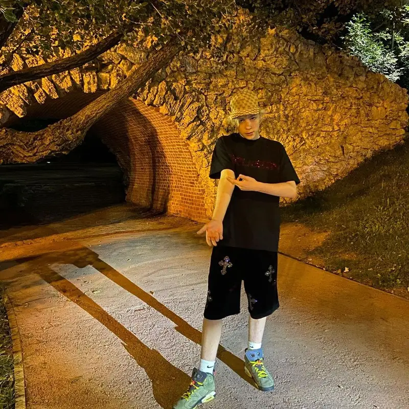 Uglystephan outfit in Jordan, Nike, and Travis Scott Merch, 2021