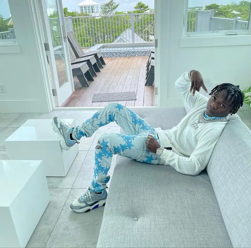 Jackboy outfit in Fendi, Amiri, and Chemist, 2021