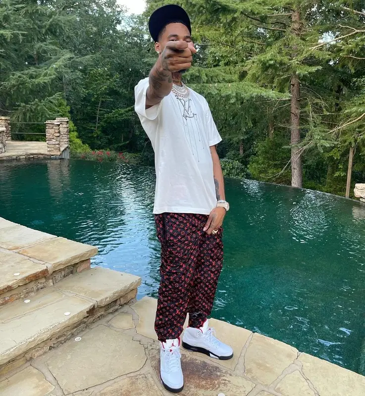 Key Glock outfit in Louis Vuitton and Jordan, 2021