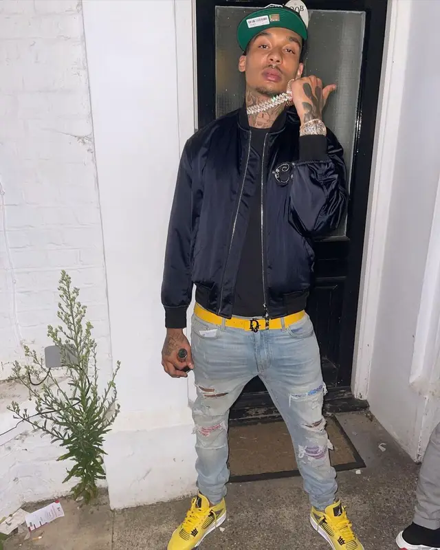 Fredo outfit in Dior, Amiri, and New Era, 2021