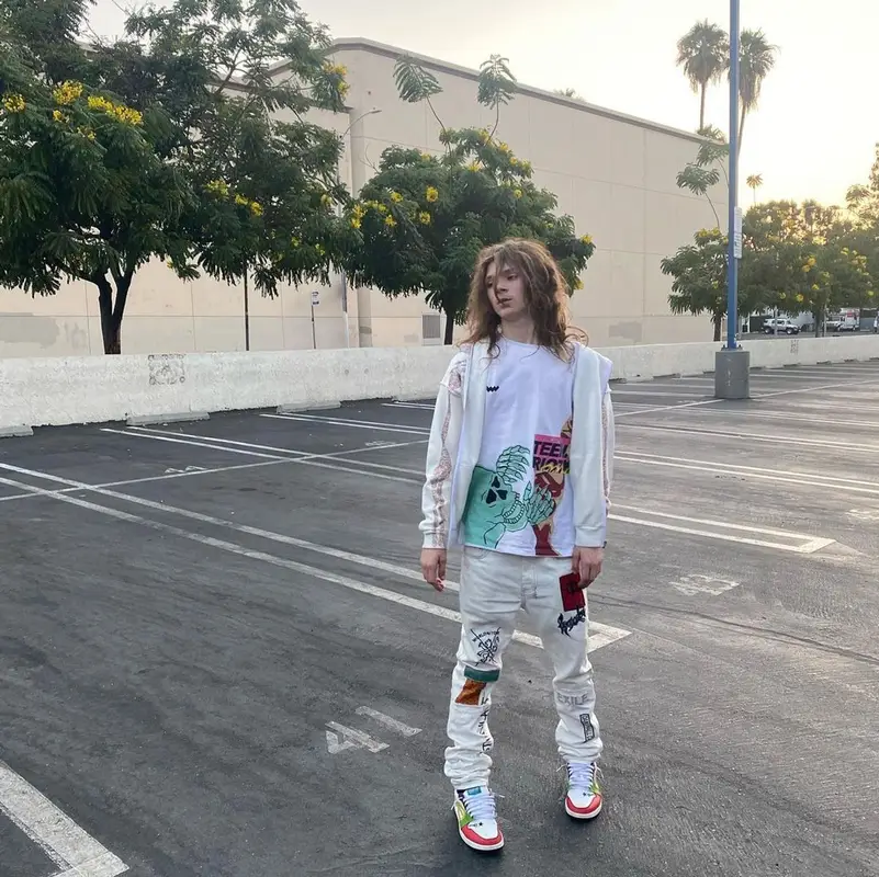 Matt Ox outfit in Klan Life, Ksubi, and Pitch4ck, 2021