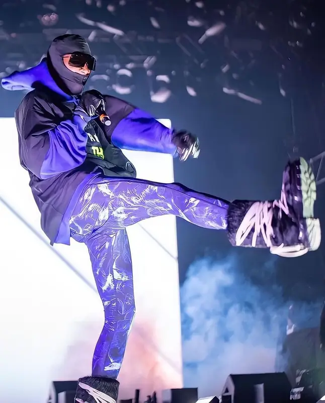 Playboi Carti outfit in Rick Owens and Vetements, 2021