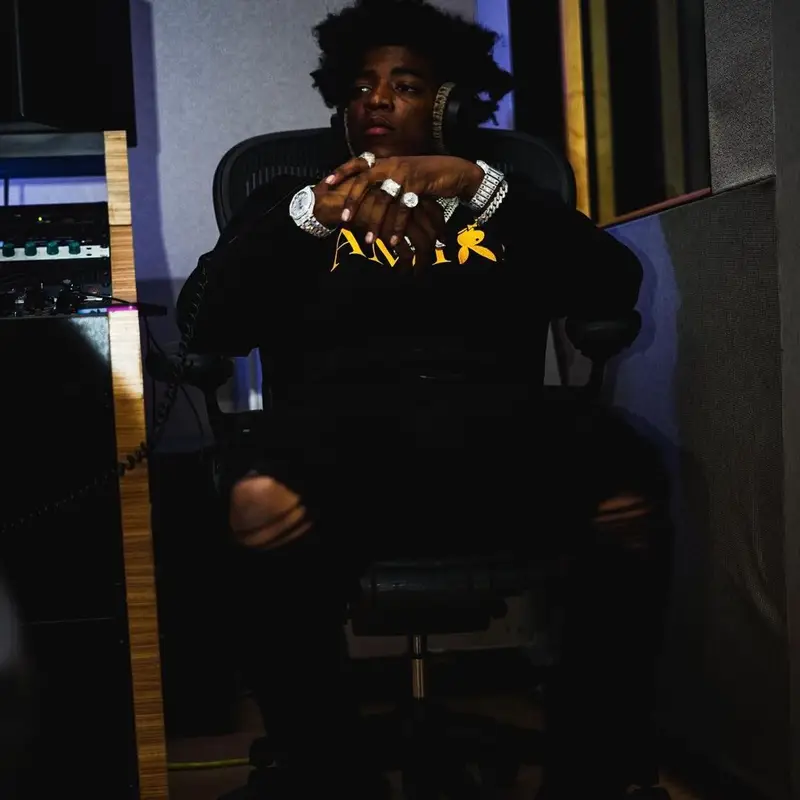 Yungeen Ace outfit in Amiri, Nike, and Playboy, 2021