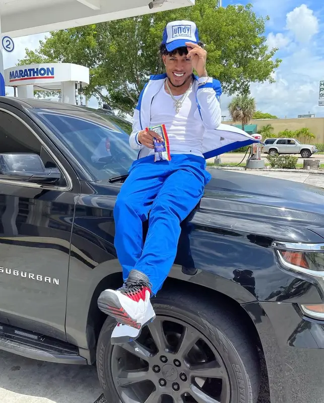 King Cid outfit in Lacoste, Polo Ralph Lauren, and Jordan, 2021