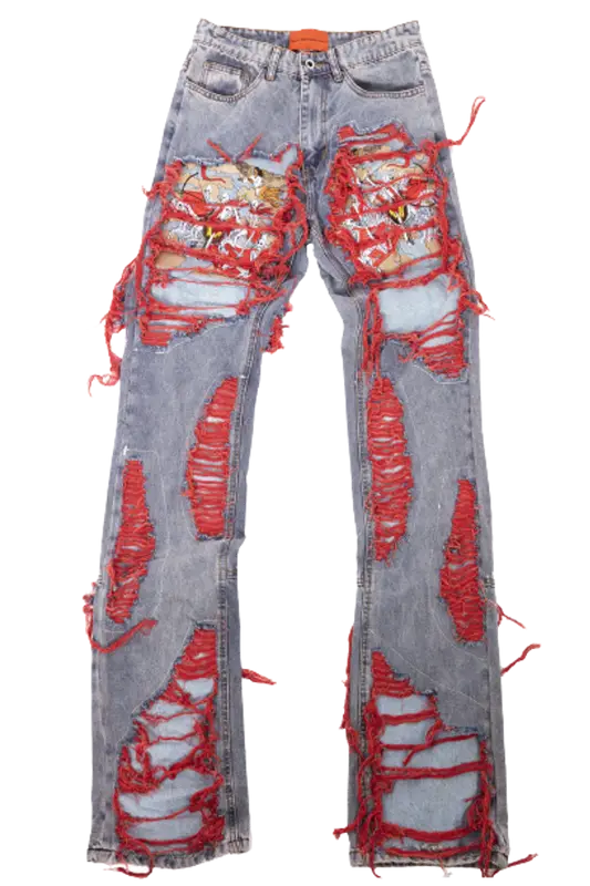 Who Decides War Red Horsemen Denim Jeans | WHAT'S ON THE STAR?