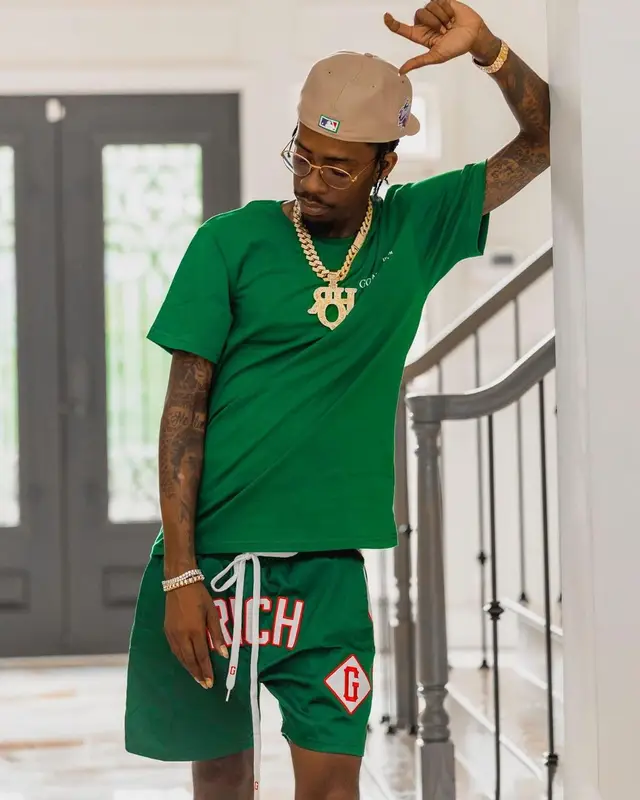 Rich Homie Quan outfit in GOAT & Co.™️ and Bape, 2021