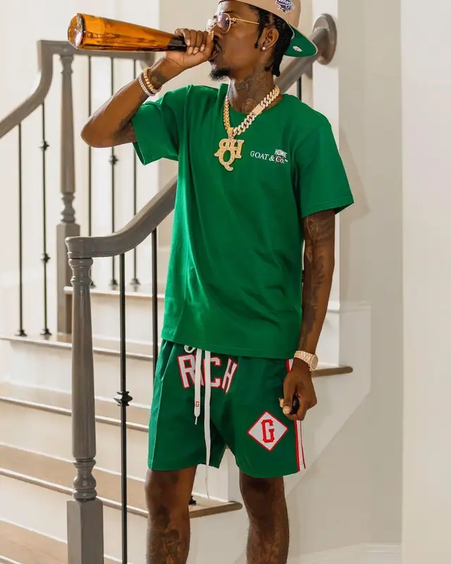 Rich Homie Quan outfit in GOAT & Co.™️ and Bape, 2021