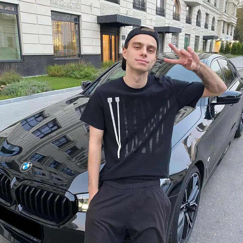 Rocket outfit in Vlone, Champion, and Vetements, 2021