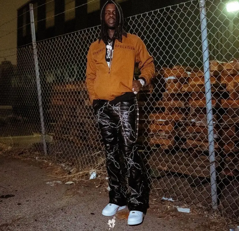 Chief Keef outfit in Fuck The Population, Infiniti, and Nike, 2021