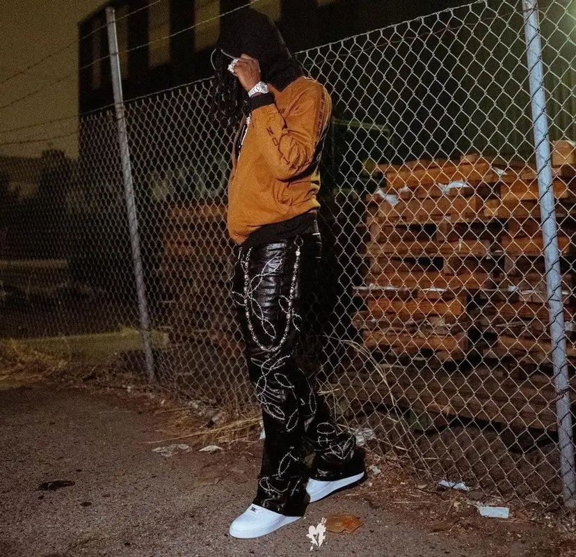 Chief Keef outfit in Fuck The Population, Infiniti, and Nike, 2021