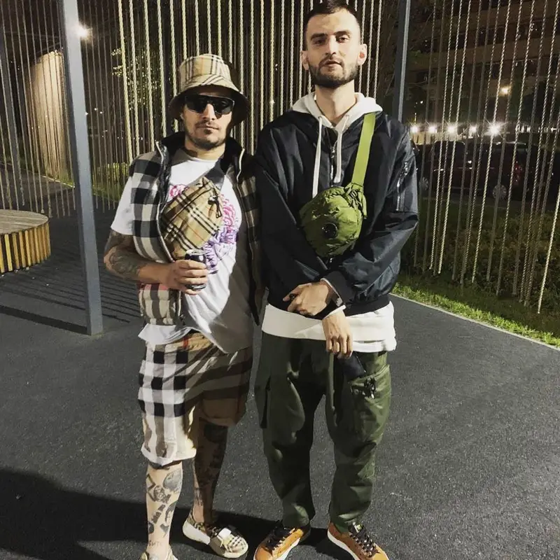 Паша Техник outfit in Burberry, 2021