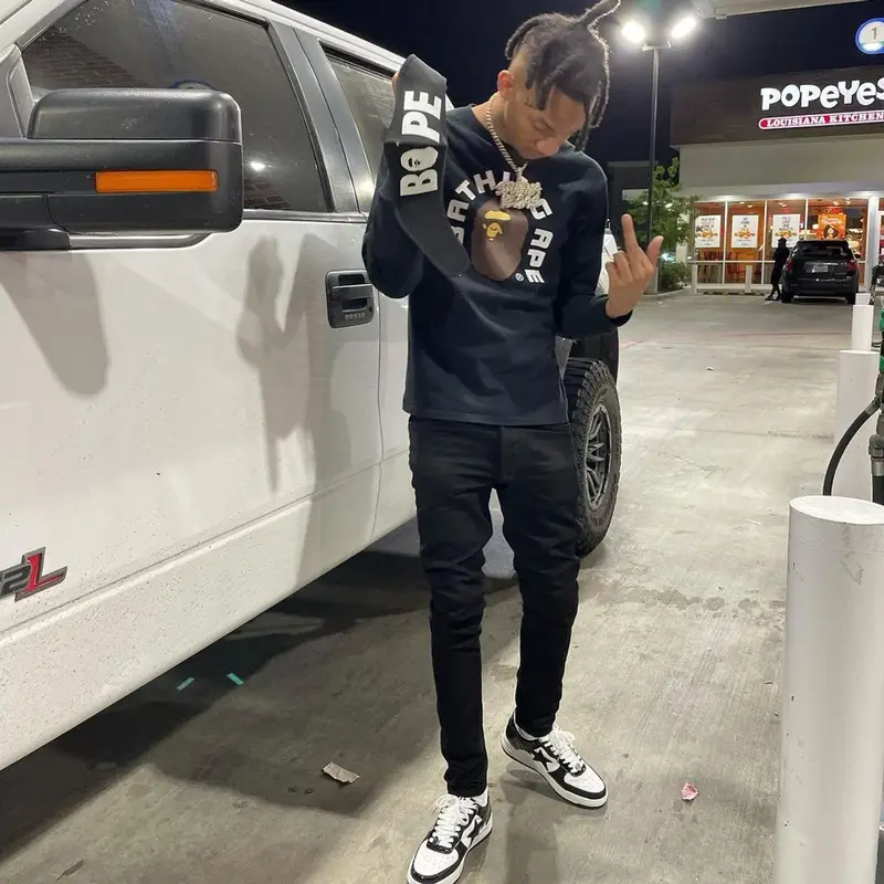 Stunna 4 Vegas outfit in Bape, 2021