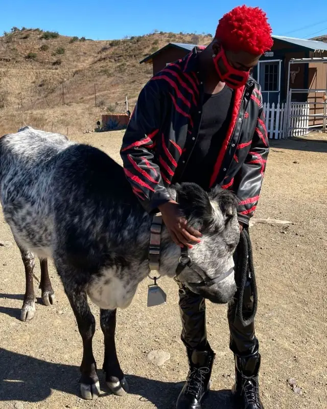 Lil Nas X outfit in Formy Studio, 2021