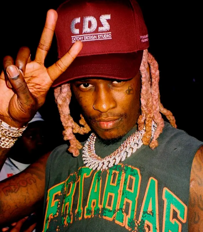 Young Thug outfit in Catchy Design Studio, 2021