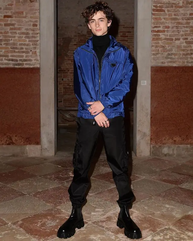 Timothee Chalamet outfit in Prada, 2021