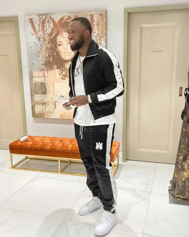 Headie One outfit in Amiri and Nike, 2021