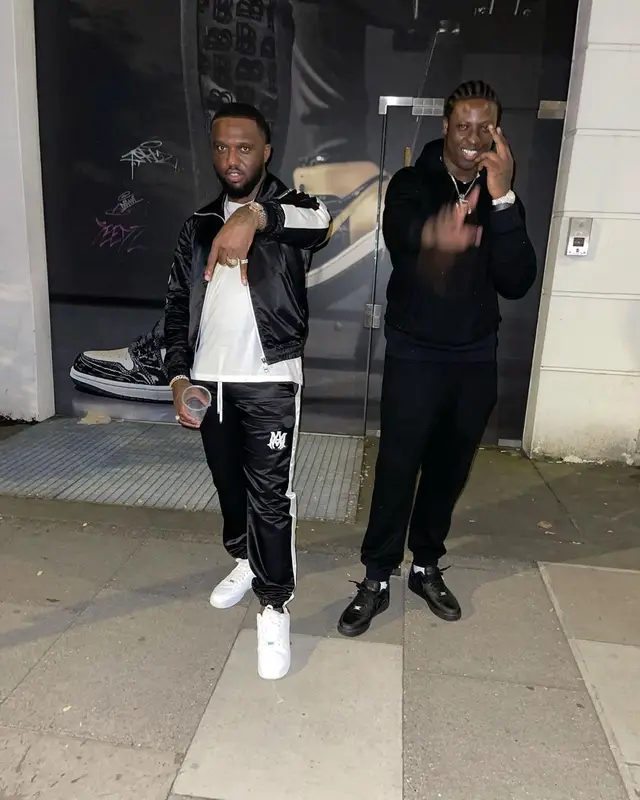 Headie One outfit in Amiri and Nike, 2021