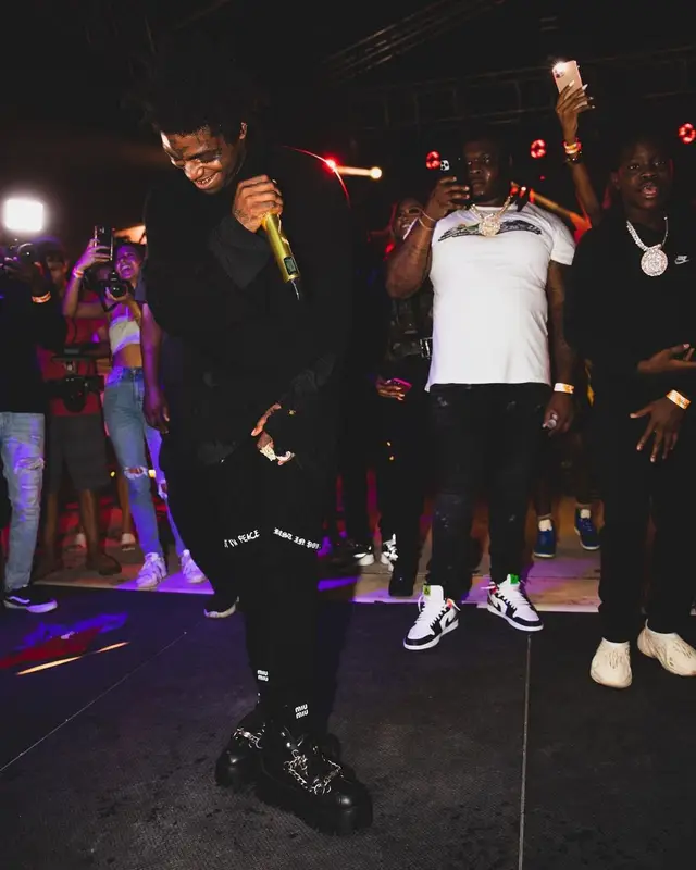 Kodak Black outfit in Balenciaga, Rta, and Miu Miu, 2021