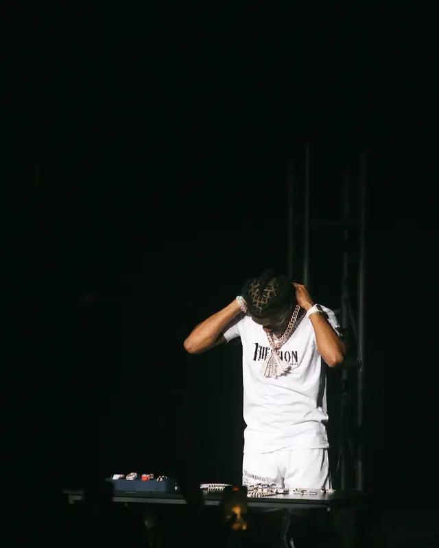 Lil Baby outfit in One Million Clothing, 2021