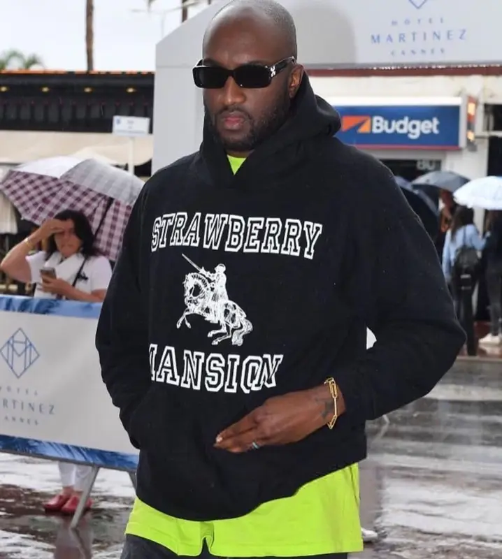 Virgil Abloh outfit in Unwanted, 2021