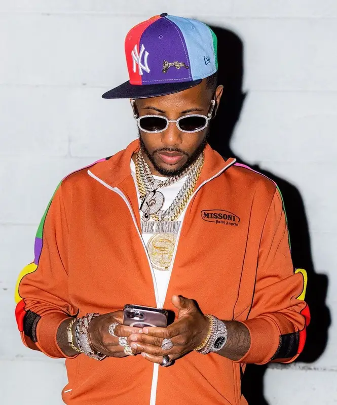 Fabolous outfit in Palm Angels, Cartier, and Missoni, 2021