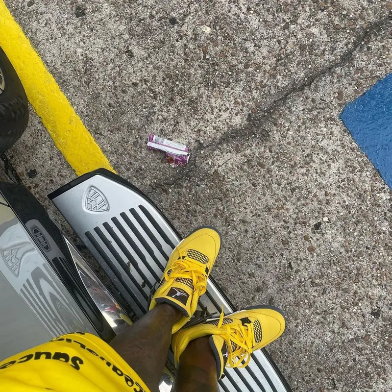 Sauce Walka outfit in Sauce-A-Holic Apparel and Jordan, 2021