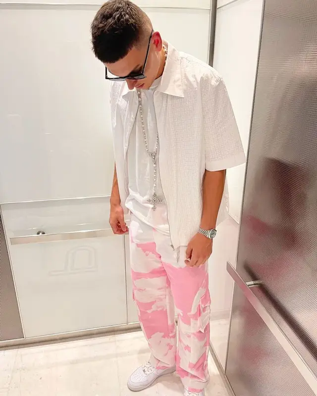Tyler Herro outfit in Givenchy, Phlemuns, and Nike, 2021