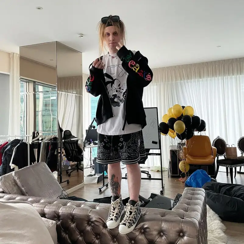 PLOHOYPAREN outfit in Chrome Hearts, Amiri, and Gucci, 2021