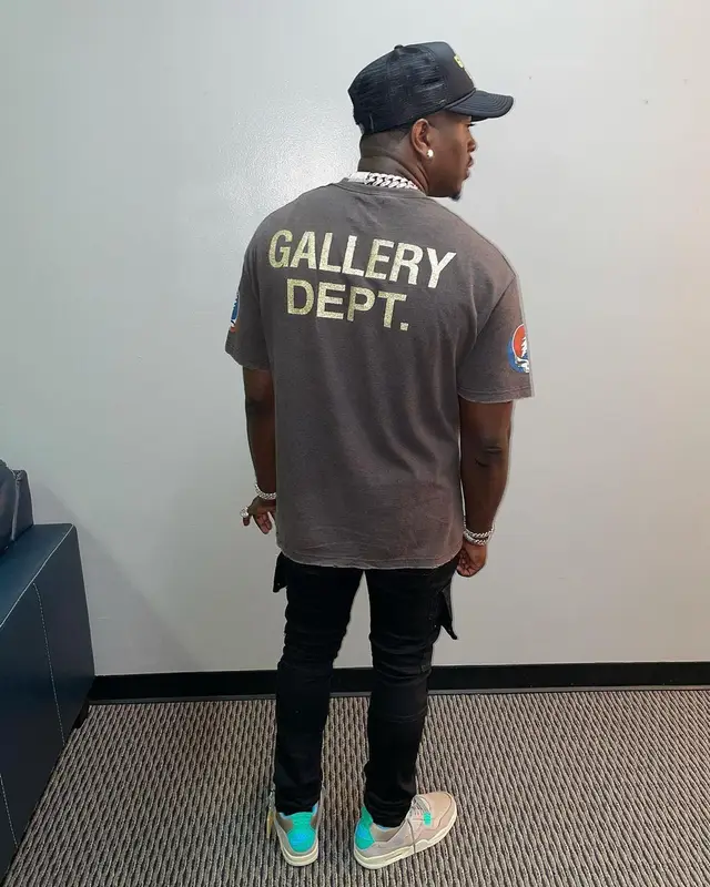 Bankroll Freddie outfit in Grateful Dead and Gallery Dept., 2021