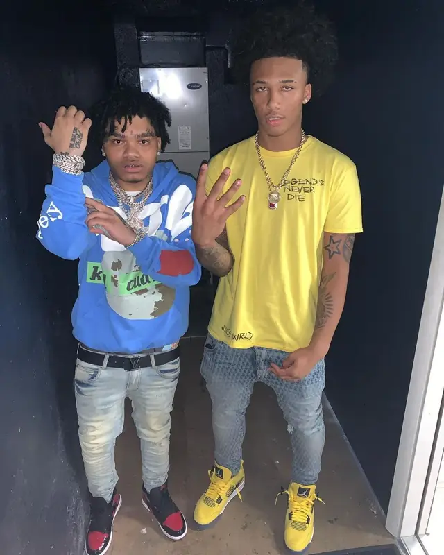 Mikey outfit in Vlone, Amiri, and Juice Wrld Merch, 2021