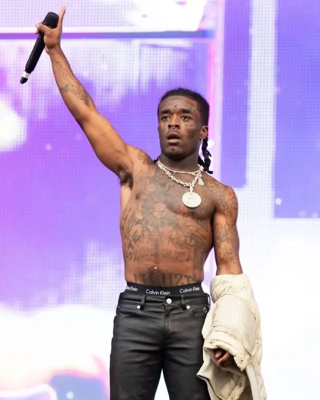 Lil Uzi Vert outfit in Rick Owens, 1017 Alyx 9SM, and Calvin Klein, 2021
