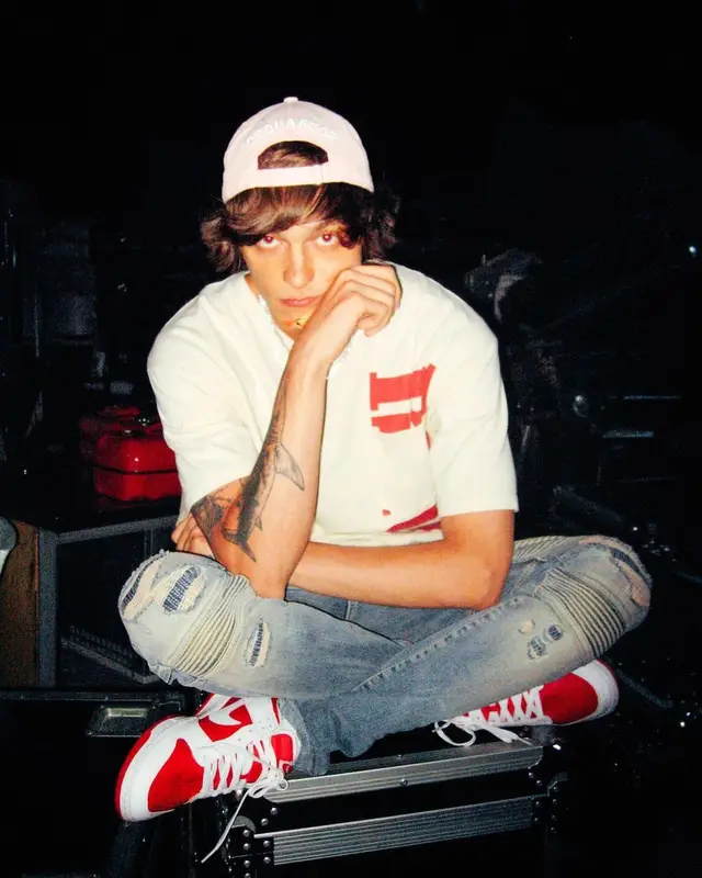 OG Buda outfit in Rhude, Represent, and Dsquared2, 2021