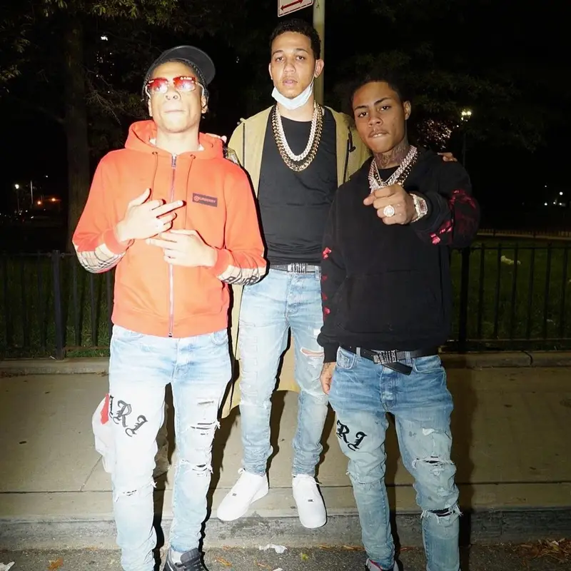 Lil Bibby outfit in Nike and Amiri, 2021