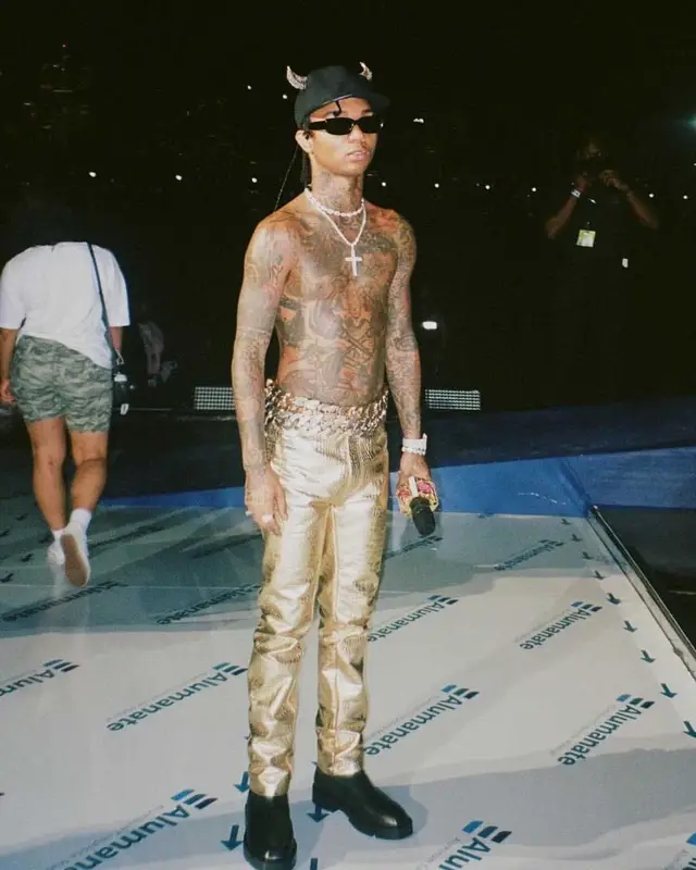 Swae Lee outfit in Givenchy, 2021