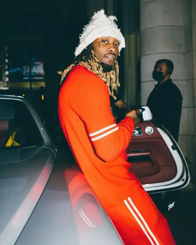 Offset outfit in Maison Margiela and Prada, 2021