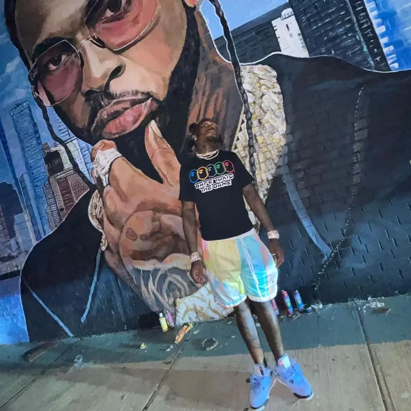 Sauce Walka outfit in Bape, Collect and Select, and Jordan, 2021