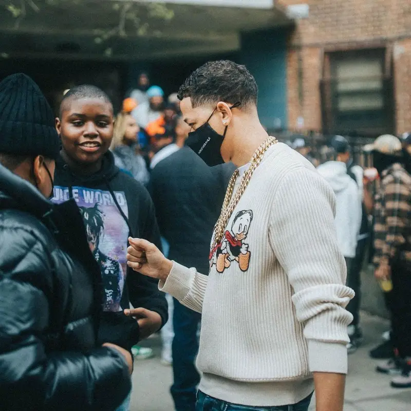 Lil Bibby outfit in Nodisturbance, 2021