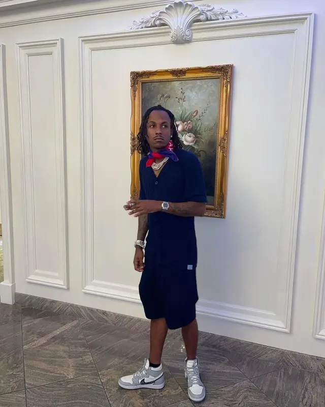 Rich The Kid outfit in Nike, No Name, and Dior, 2021