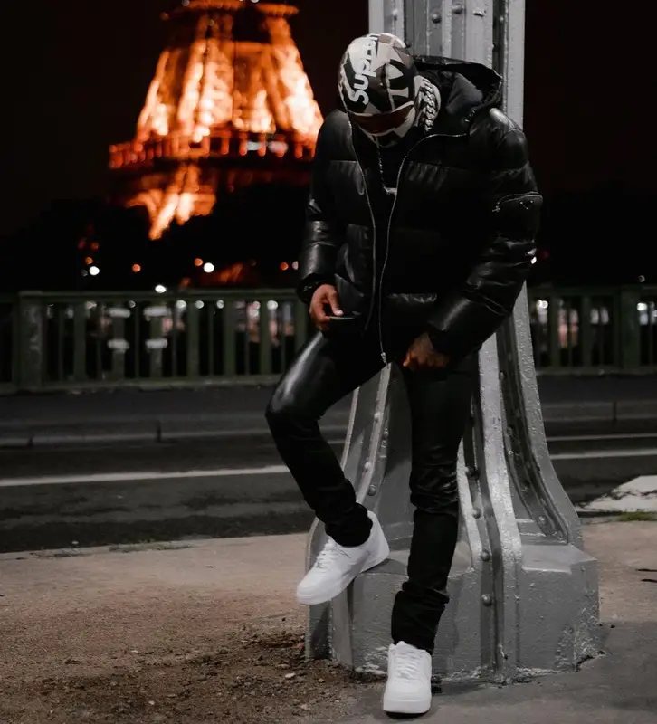 Roddy Ricch outfit in Prada, Amiri, and Supreme, 2021