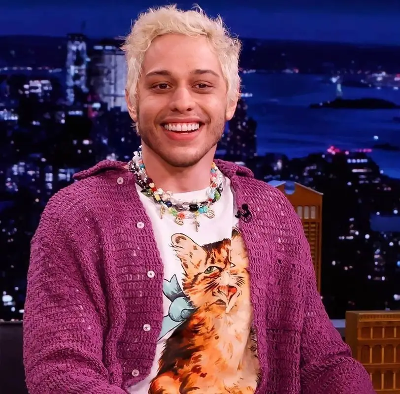 Pete Davidson outfit in Bode, New Balance, and Ian Charms, 2021