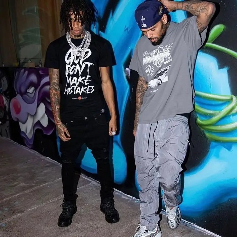 Chris Brown outfit in Catchy Design Studio, 2021
