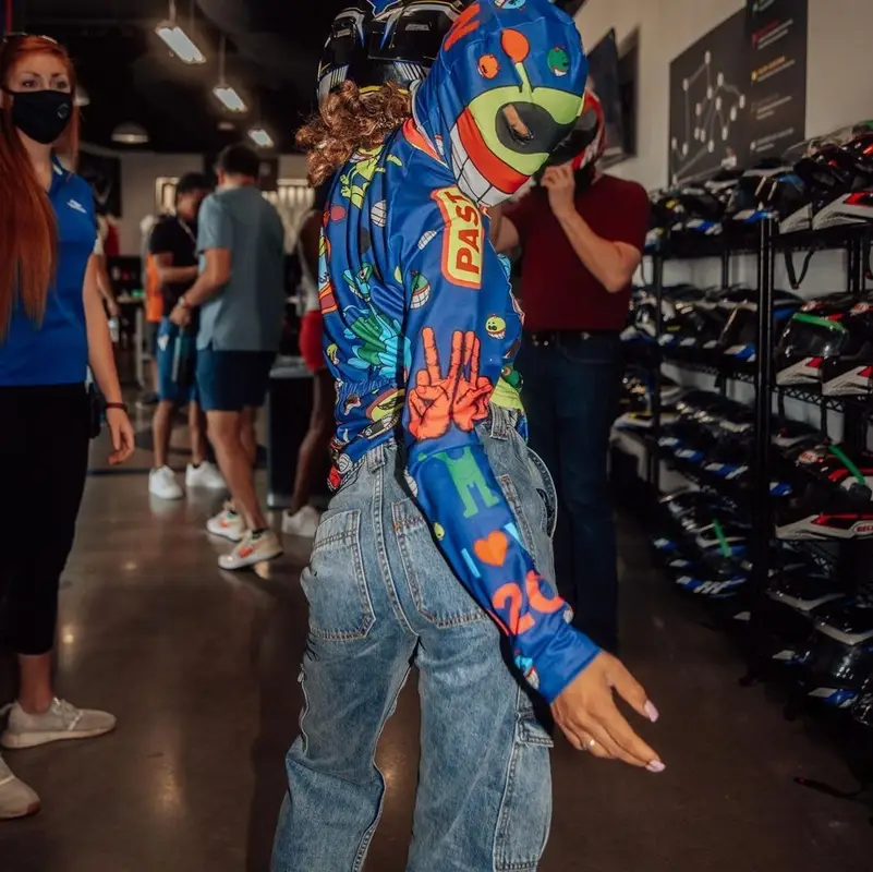 Coi Leray outfit in Walter van Beirendonck, FashionNova, and Jordan, 2021