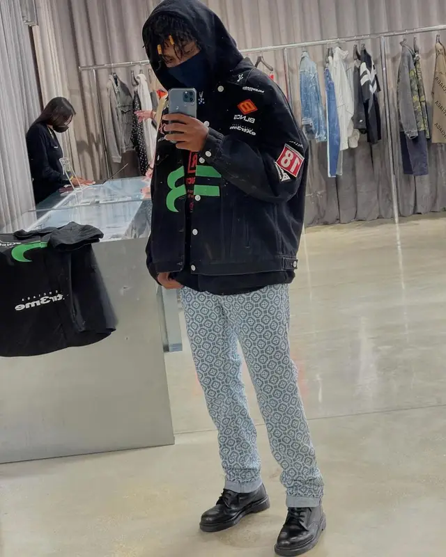 Snot outfit in Balenciaga, Vetements, and Casablanca, 2021