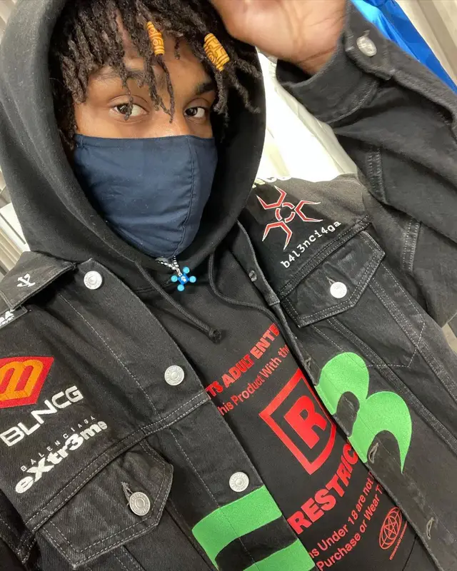 Snot outfit in Balenciaga, Vetements, and Casablanca, 2021