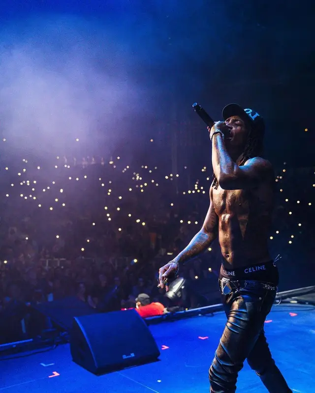 Wiz Khalifa outfit in Rick Owens, Fresh I Am, and Celine, 2021