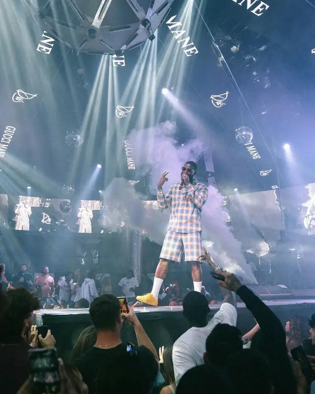 Gucci Mane outfit in Freya Hartas and Gucci, 2021