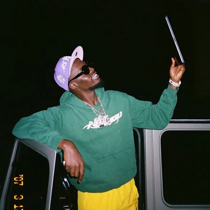 Sheck Wes outfit in Psychworld, 2021