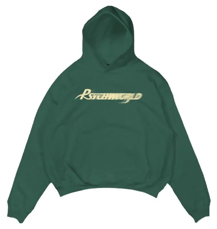 Psychworld Motion Logo Green Pullover Hoodie $128